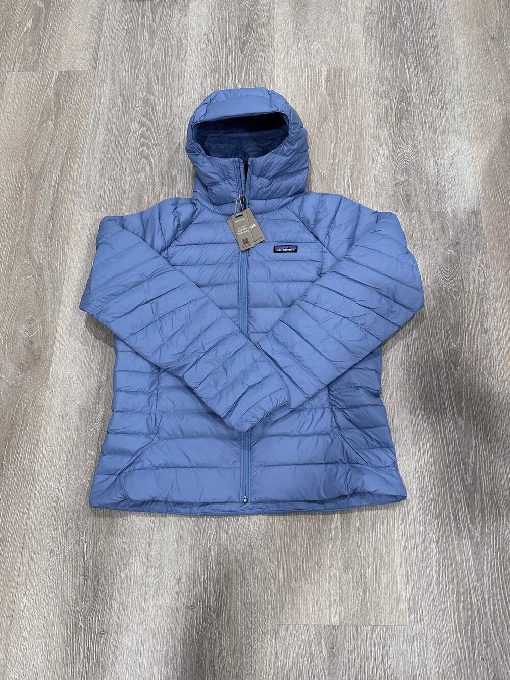 Patagonia Down Sweater Hoody - Women's Large, Barnacle Blue, NWT